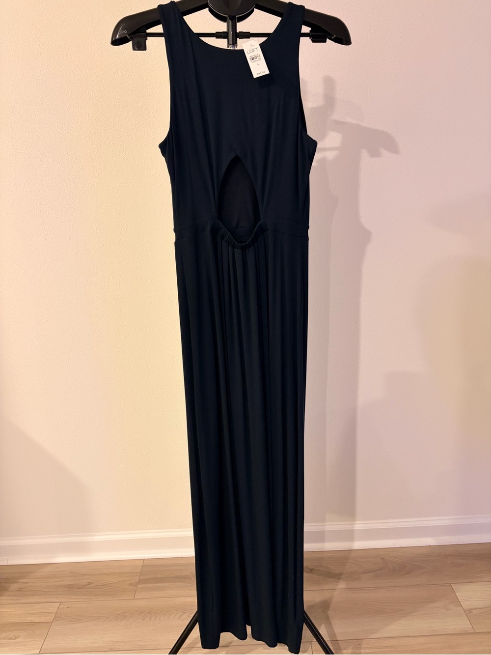 LOFT Navy V-Neck Sleeveless Maxi Dress